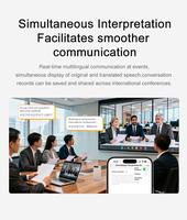 Traducteur audio intelligent X9 avec IA, interprétation simultanée GPT, procès-verbaux de réunion, traduction linguistique intelligente hors ligne