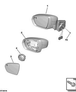 Accessoires de voiture sont <span class=keywords><strong>Peugeot</strong></span> 3008 4008 <span class=keywords><strong>5008</strong></span> rétroviseur OEM YL00405980 - Product Image 6