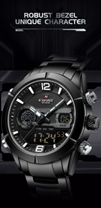 Reloj NAVIFORCE 9232 <span class=keywords><strong>BBB</strong></span> al por Mayor para Hombre, Deportivo, Analógico Digital, Resistente al Agua 3ATM, Reloj de Pulsera de Cuarzo Japonés 2024 - Product Image 5