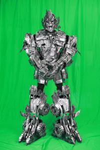 Adult <strong>Robot</strong> Costume Genuine Leather <strong>New</strong> Type Wearable Suits and Dresses with Helmet for Halloween TV &amp; <strong>Movie</strong> Exhibitions - Product Image 4