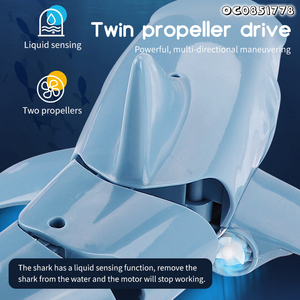 Mùa hè hồ bơi trò chơi nước RC động vật đồ chơi trẻ em điều khiển từ xa cá mập 2.4G - Product Image 5