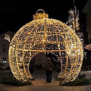 <span class=keywords><strong>Gigante</strong></span> 3D vacaciones al aire libre Navidad bola azul LED motivo luces <span class=keywords><strong>esfera</strong></span> Gasebo luces para Parque <span class=keywords><strong>de</strong></span> Atracciones - Product Image 6