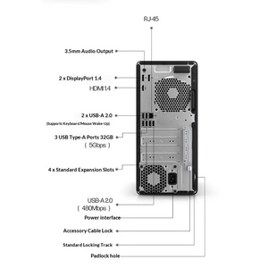<span class=keywords><strong>Computadora</strong></span> <span class=keywords><strong>de</strong></span> <span class=keywords><strong>Escritorio</strong></span> HP Elite Tower 680 G9 para Oficina, <span class=keywords><strong>CPU</strong></span> I3-12100, 4* DDR5 RAM, SSD M.2 Opcional, Estación <span class=keywords><strong>de</strong></span> Trabajo con Doble Disco Duro - Product Image 4