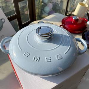 Casserole en fonte émaillée de 26 cm avec couvercle, design rétro, pour cuisinières à induction et à gaz - Product Image 4