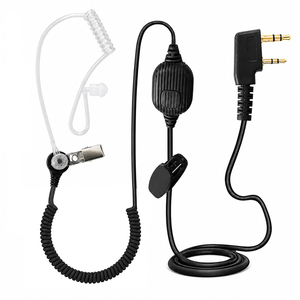 Auricular con Tubo Acústico para Walkie Talkie, Auricular de Seguridad con PTT para Kenwood NX-1200 NX-1300 Baofeng, Auricular de Radio Bidireccional con Sonido Nítido - Product Image 1