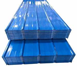 Lámina Corrugada con Recubrimiento de Color PPGI Directo de Fábrica, Lámina de Techo Trapezoidal IBR Prepintada para Almacenes - Product Image 1