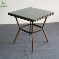Ensemble de meubles de patio modernes hydrofuges 3 pièces pour extérieur, jardin, restaurant, café, bistrot, table et chaises