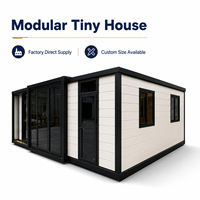 Casas Prefabricadas Modulares Tipo Contenedor - Estructura de Acero Impermeable Expandible para Hotel o Vivienda Pequeña en Tamaños de 20FT/30ft/40ft