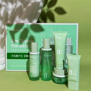 Private Label Best Hydrating Moisturizing Product Vegan Herb Aloe Vera Skincare Organic Aloe Vera Face Skin Care Set