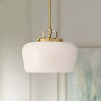 Luminaire suspendu SIMIG, style vintage français minimaliste, en verre et laiton, avec douille E26, pour salle à manger, bar, maison d'hôtes, cuisine, table à dîner