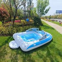 Bote Inflable de PVC RIB para 6 Personas, Ecológico, Entretenimiento Familiar, Deportes Acuáticos al Aire Libre