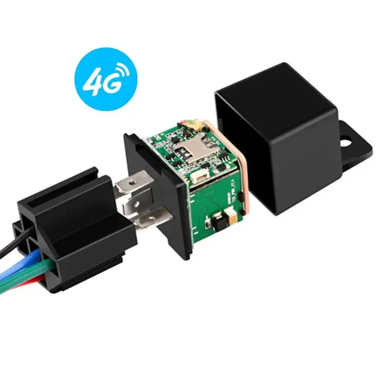 Hot bán 4g Relay GPS Tracker cho xe chống trộm xe theo dõi thiết bị thời gian thực Xe GPS định vị không có phí hàng tháng