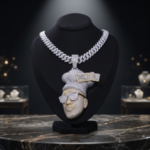 Collar con Colgante de Cadena Gótica de Plata 925, Ajustable, con Corazón, Perla y Diamante, Regalo para el Día de San Valentín, Accesorio de Moda para Ella, Hecho con Gemas RB - Product Image 3