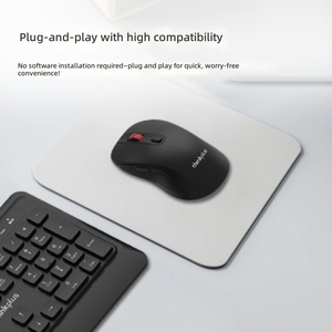 Clavier et <span class=keywords><strong>souris</strong></span> sans fil programmables Thinkplus Anti-Fall KM210pro, combo 104 touches, usage professionnel, ergonomique, en stock - Product Image 5