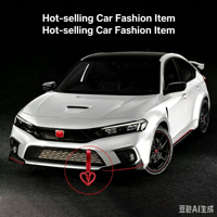 Anneau Tsurikawa JDM Cœur Brisé Populaire et Très Vendu en ABS Chrome Néo avec Sangle en Nylon Noir pour Kit Intérieur de Voiture de Drift