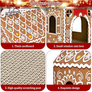 <span class=keywords><strong>Castillo</strong></span> <span class=keywords><strong>de</strong></span> Cartón <span class=keywords><strong>para</strong></span> <span class=keywords><strong>Gatos</strong></span> con Rascador y Catnip, Rascador <span class=keywords><strong>de</strong></span> Cartón Resistente <span class=keywords><strong>para</strong></span> <span class=keywords><strong>Gatos</strong></span>, <span class=keywords><strong>para</strong></span> el Descanso <span class=keywords><strong>de</strong></span> Gatitos - Product Image 3