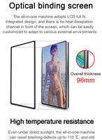 Soporte de suelo vertical para sistema android interactivo, accesorio con software incluido, pantalla digital lcd para exteriores y reproductor multimedia