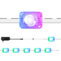 Luces LED Impermeables IP67 con Control Remoto por Aplicación, Fácil Instalación, Iluminación Decorativa para Exteriores, Jardín, Patio y Casa