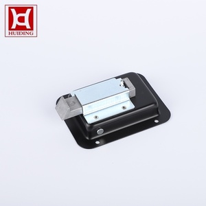 Black Powder Coated Recessed Paddle Latch Non-Locking Slam Latch Flush Mount Handle for Mechanical Enclosure - Product Image 2