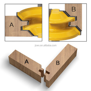 WEIX 45 °   Fraise <span class=keywords><strong>à</strong></span> joint de serrage haute précision en carbure pour le travail du <span class=keywords><strong>bois</strong></span> et le raccordement de panneaux - Product Image 6