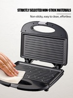 Appareils de cuisine 3 en 1, grille-pain à sandwich détachable en acier inoxydable, grille-pain à 2 tranches, appareil à gaufres pour le petit-déjeuner