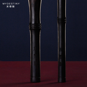 Mydestiny Makeup <b>Brush</b> Set 10Pc Animal Hair Wooden Handle <b>Round</b> Shape For Blusher - Product Image 2