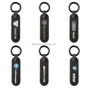 Llavero de Cuero Personalizado, Llavero de Diseño de Lujo, Personalizable con Logotipo en Epoxi, Estilo de Cuero, Fibra de Carbono para Coche - Product Image 2