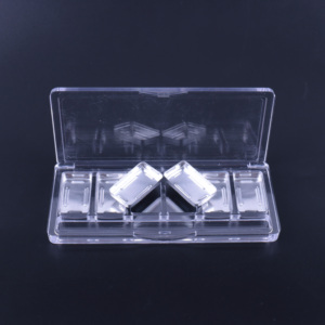<b>Clear</b> ABS Empty <b>Container</b> Case with <b>Plastic</b> Cap for 6 Eye Shadow Blush Colors Convenient Cosmetic Packaging <b>Plastic</b> Jars - Product Image 4