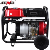 Génératrice de Soudage Senci 11,5 kW DC avec Redresseur, Générateur de Soudage Mobile à Essence