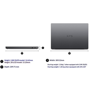 Portátil <span class=keywords><strong>Dell</strong></span> XPS14-14260-1885TB AI Business, Ultraligero, Todo en Uno, Ultra X7 358H, 32G, 1T, <span class=keywords><strong>Pantalla</strong></span> Táctil OLED 2.8K, 120Hz - Product Image 5