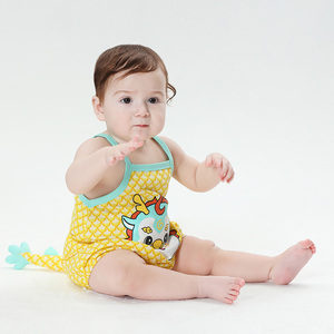 TONWHAR-<span class=keywords><strong>Combinaison</strong></span> sans manches en coton avec fermeture à bouton pression pour bébé - Product Image 3