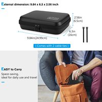 Étui rigide en EVA personnalisé de qualité supérieure, résistant aux chocs et à l'eau, pour MacBook, sac d'organisation, voyage, camping, adaptateur secteur, chargeur