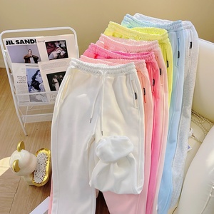 Pantalon de <span class=keywords><strong>jogging</strong></span> décontracté et tendance pour femme, couleur unie, épais, de haute qualité, collection automne-hiver 2026, à prix réduit - Product Image 1