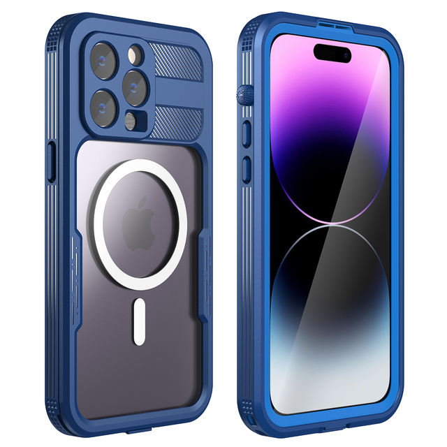Mars Series IP68 Water Proof Cellphone Case for iPhone 14 Pro Max PLUS 14 Full Cover Shockproof Waterproof Phone Cover for 14Pro