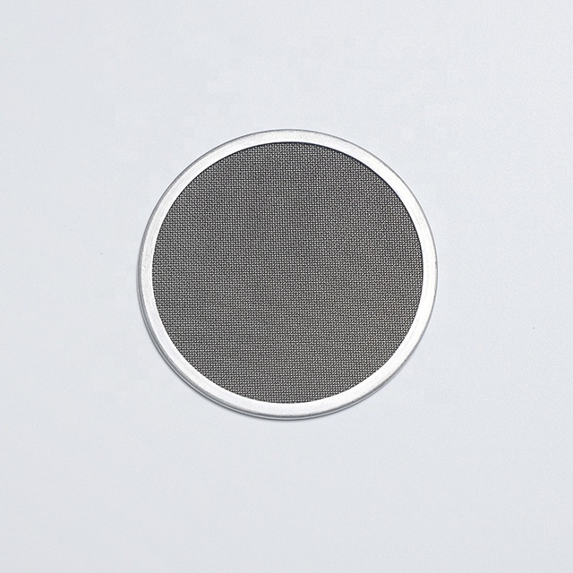 Customized Stainless Steel Woven Wire Mesh Screen Filter Disc 15-100 Micron Square Hole Liquid Filter