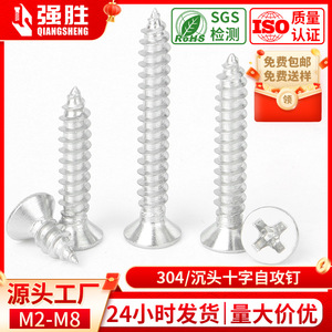 Strong Win 304 Stainless Steel Self Tapping <b>Screws</b> Metric Phillips Head Flat Head Countersunk Wood <b>Screws</b> Grade A GBYB 845 - Product Image 5