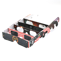 Lunettes de protection solaire annulaire totale personnalisées Ranguo pour l'observation d'un éclipse solaire, impression numérique sur papier, commande en gros promotionnelle, cadeau