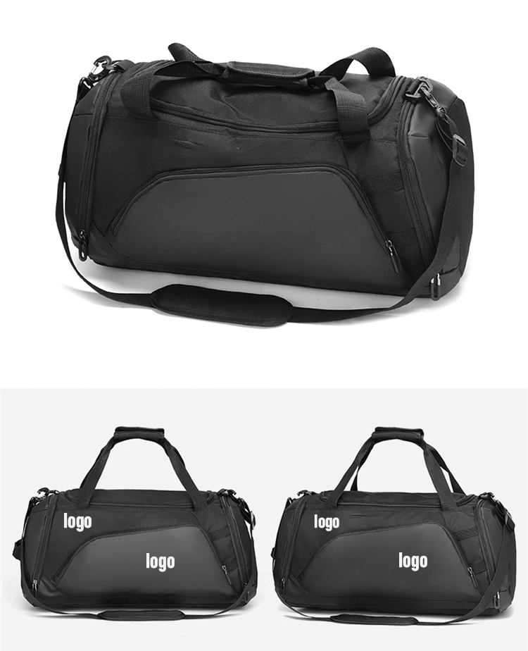 Large Capacity custom logo Travel Bag Waterproof Sport Gym Travel Sneaker Duffel Bag With Shoe Compartment