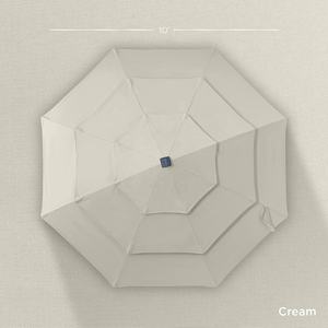 La scelta migliore prodotti 10ft 3-Tier solare Patio ombrello, mercato esterno parasole per il cortile, ponte, a bordo piscina W/ 24 luci LED, T - Product Image 6