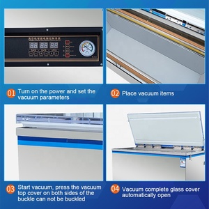 Zk-1000 Best Price Automatic Ce Double Sealed Large Space Industrial Pump Rice Brick Cooked Food Turkey Vacuum Packing Machine - Product Image 3