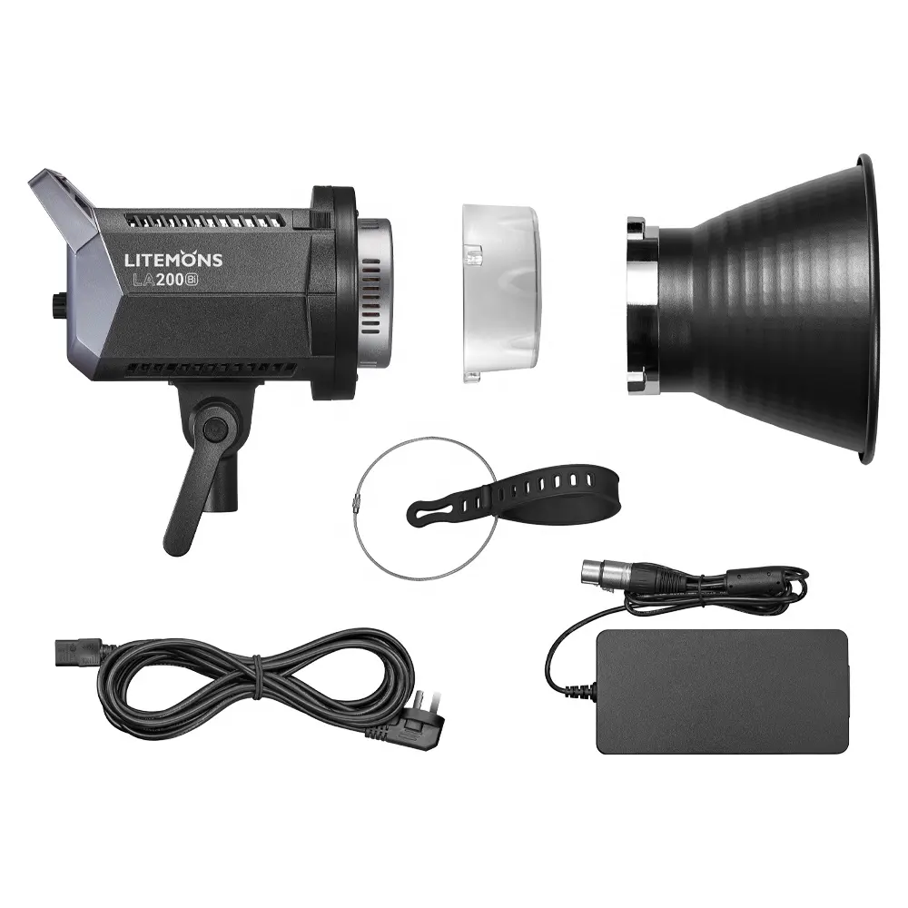 Godox Litemons Lampu LED LA200Bi Bi-color Kontrol Aplikasi Bowens Mount Studio Lampu Fotografi Pencahayaan Fotografi Video