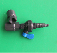 Válvula de muestreo Manual DN8 UPVC 1/4 \ "Núcleo de válvula de corcho ABS PP de 2 puntos para estructura controlada de conectividad de instrumentos de agua