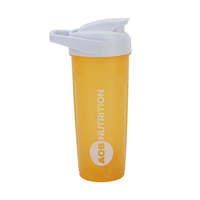 Bouteille de sport personnalisable avec logo pour protéines, sans BPA, étanche, de qualité alimentaire, compatible lave-vaisselle, pour boire directement