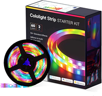 Guirlandes lumineuses intelligentes Cololight Homekit IP65 5V RGB LED Wi-Fi CRI 80 Dimmable 30/60 LEDs/m 2700K Blanc chaud