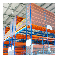 Plateforme de mezzanine en acier Q235, rayonnage avec aménagement 3D gratuit, rayonnage de stockage pour économie d'espace en entrepôt
