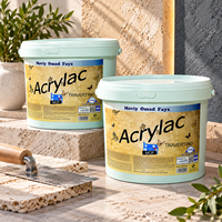 Laque acrylique brillante liquide pour revêtements muraux décoratifs en travertin MOVIY AcrylaC Finition protectrice Application au pinceau et au truelle