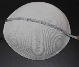 Factory Custom Thin thread Knitted Kippah, 100% Cotton DMC Hand Knitted Kippah Hat, DMC Kippah Yamaka Kippa Yarmulke Skull