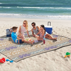 Waterproof Outdoor Quilting <b>Camping</b> Picnic <b>Mat</b> Hawaii Flowers Print Tote Bag extra LargeTravel <b>Camping</b> Rug - Product Image 6