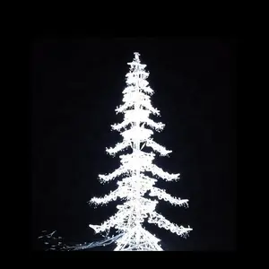 Özelleştirilmiş renkli dekorasyon akrilik ipi ışık 3d yapay 13feet noel led ağacı ışık motifi ışık