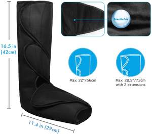 Masajeador de Piernas por Compresión de Aire LUYAO, Botas de Masaje de Presión para Terapia de Pies con Tecnología de Compresión de Aire Caliente - Product Image 4